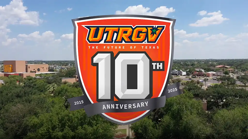 UTRGV 10th Anniversary Badge