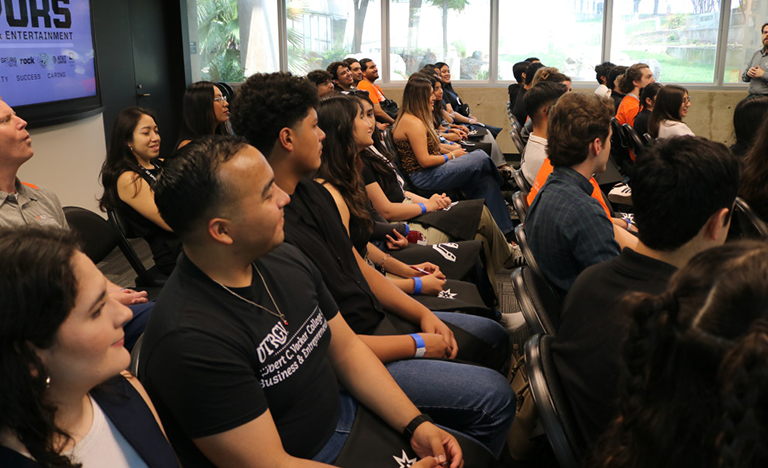 UTRGV marketing students taking part in spurs career day UTRGV marketing students taking part in spurs career day