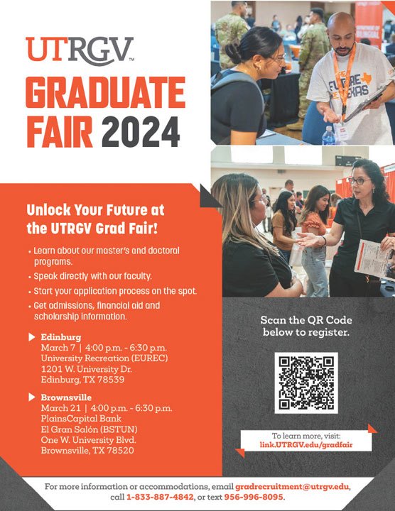 UTRGV Graduate Fair 2024 Flyer