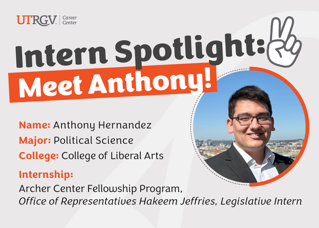 Intern Spotlight: Meet Anthony!  