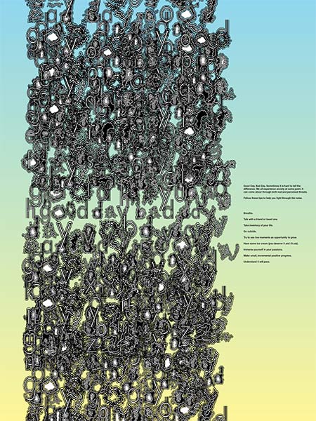 Good Day Bad Day - Experimental Typography Poster by Tore Terrasi (Professional)