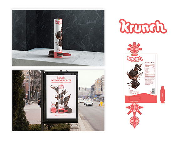 Krunch Packaging & Branding Campaign by Alma Morales (Student)