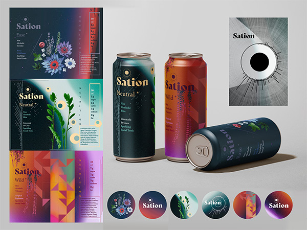 “Sation” Beverage Packaging Design by Ashlyn Stang (Student)