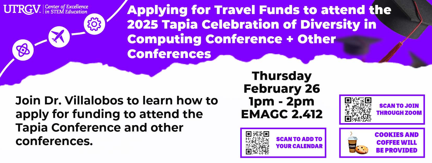 Applying for Travel Funds to attend the 2025 Tapia Celebration of Diversity in Computing Conference + Other Conferences