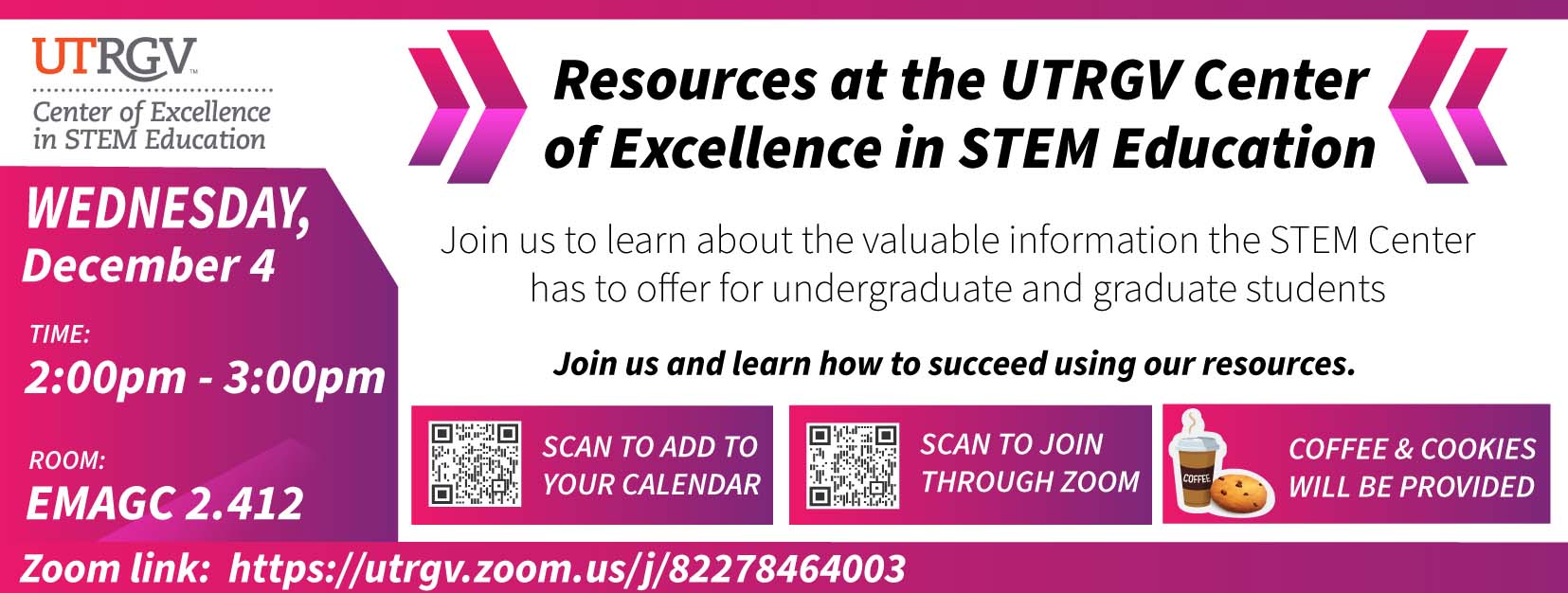 Resources at the UTRGV center of excellence in STEM education
