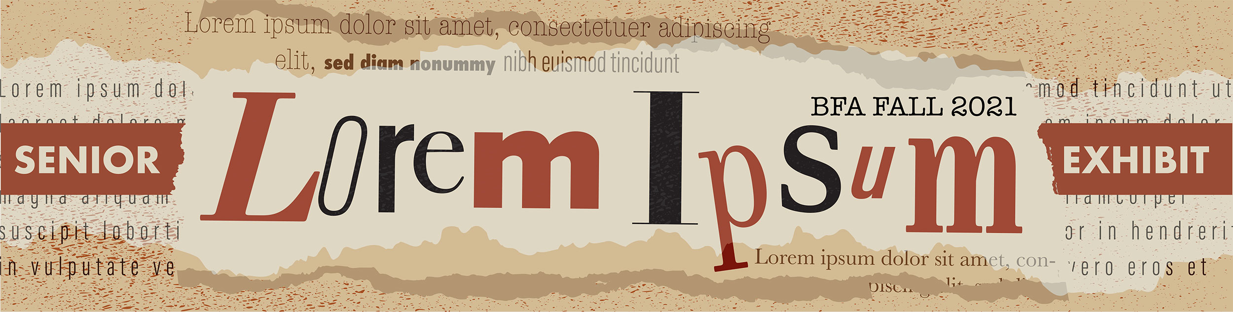 LOREM IPSUM Student Exhibition Banner Page Banner 