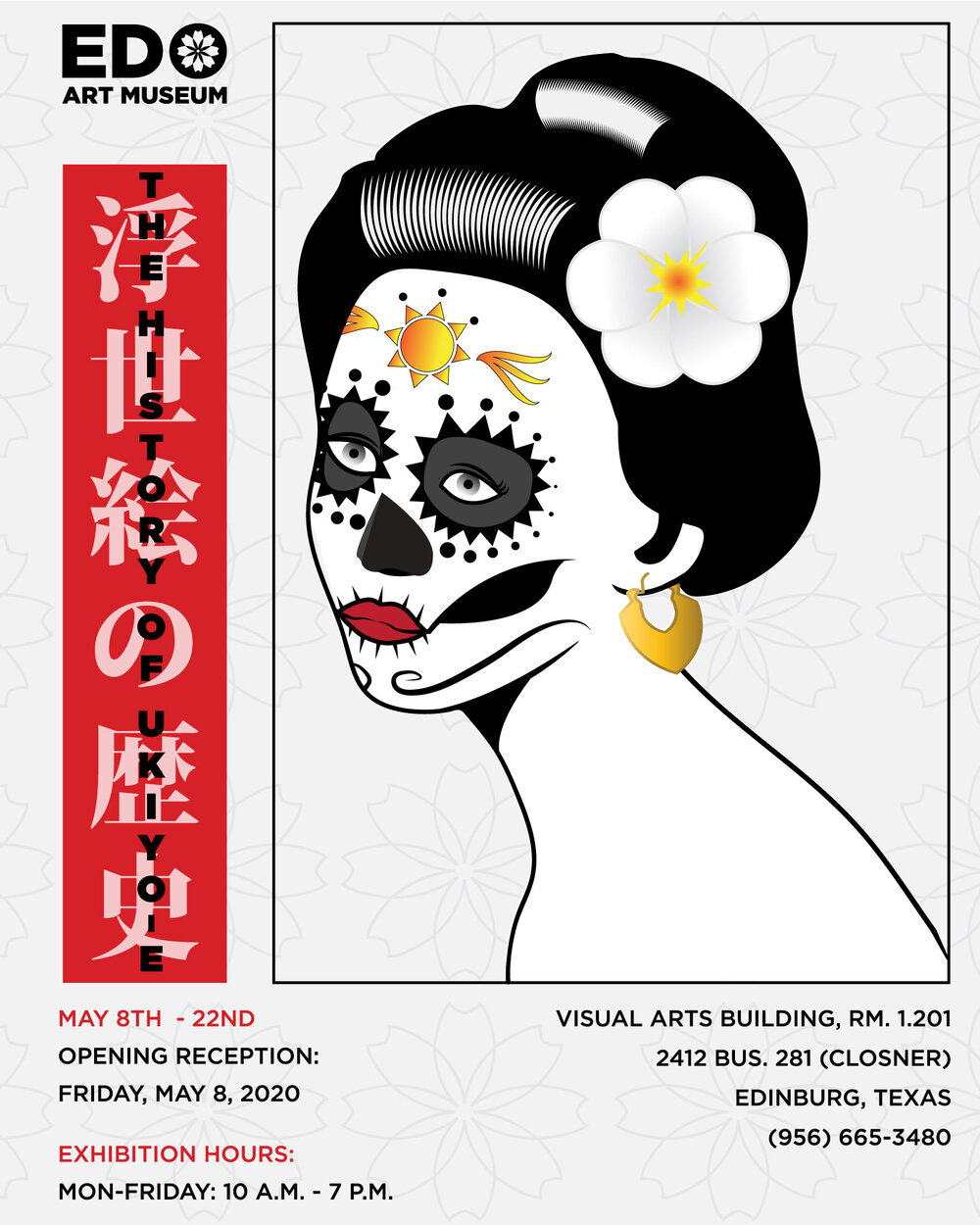 The History of Ukiyo-E poster / 24” x 30” / Promotional poster created for exhibition.