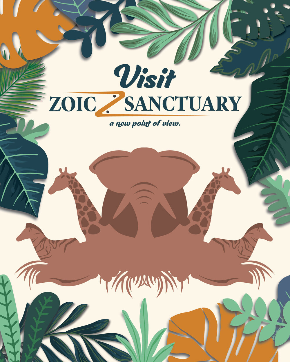 Visit Zoic Sanctuary / 24” x 36” / Introductory Advertisement poster design to the Zoic Sancuary.