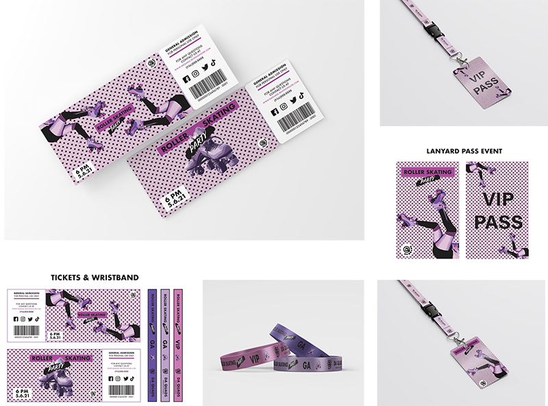 Da Quads Access Control Passes-Tickets, Wristbands & Lanyards / Poster size 24 X 30 in / Digital Media