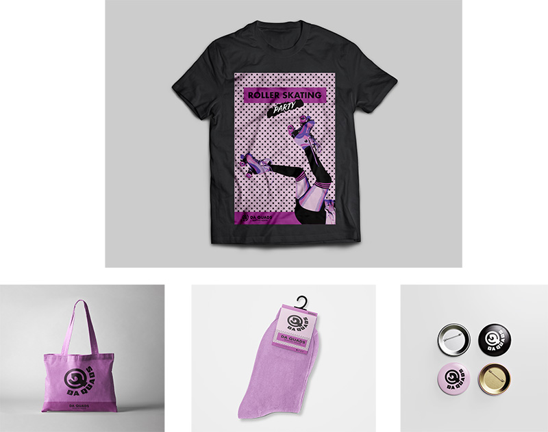 Da Quads Merch- Tote Bag, Socks, Pin Bottoms & T-Shirt / Poster size 24 X 30 in / Digital Media