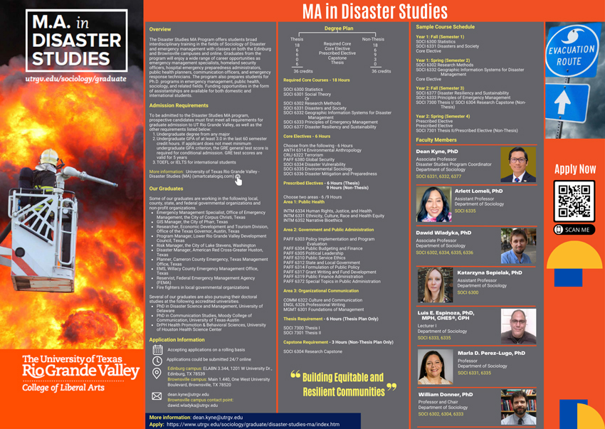 Disaster Studies MA Flyer