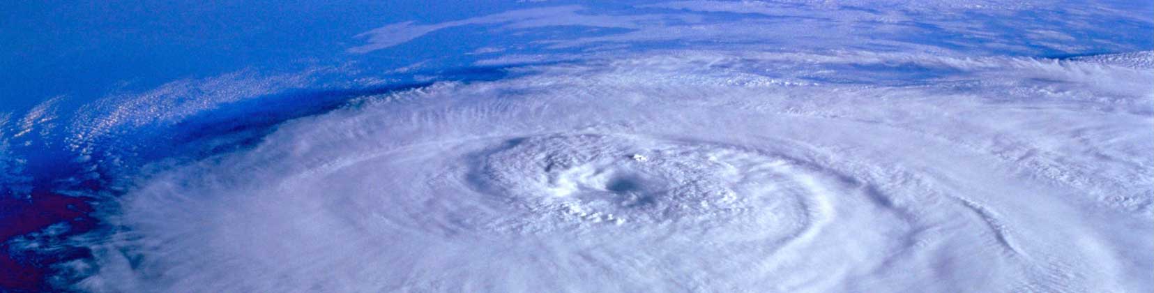 Space view of hurricane  Page Banner 