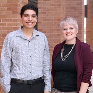 Dr. Kelsey Baker and Aaron Carrillo