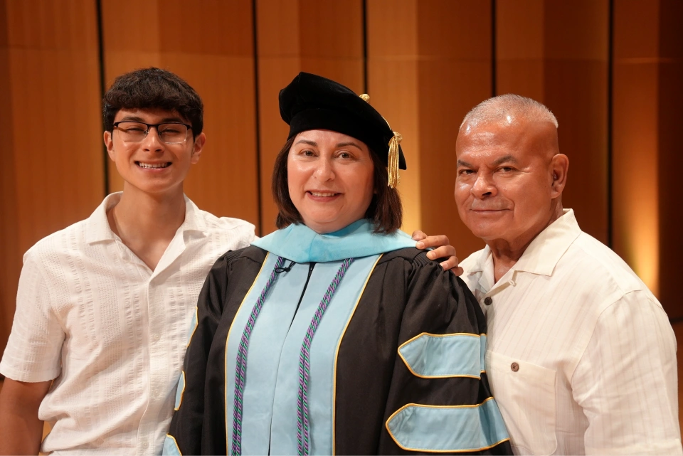 3 doctoral hooding family