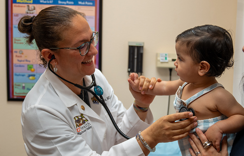 Maintaining good health through preventive care is vital to a successful school year said Dr. Cristel Escalona, a board-certified pediatrician at UT Health RGV and associate professor of pediatrics at the UTRGV School of Medicine. (UTRGV Photo by Heriberto Perez-Zuniga)