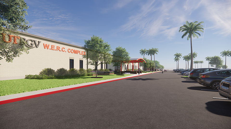 The WERC Complex, formerly the Community Engagement and Student Success Building (CESS), at 1407 E. Freddy Gonzalez Drive in Edinburg, will undergo renovations over the next 12 to 15 months to strengthen UTRGV's workforce, economic, research, and community engagement initiatives.