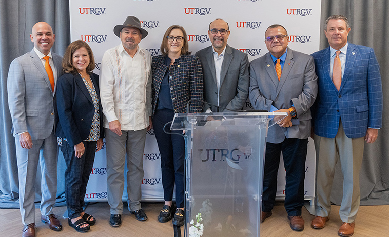 UTRGV was awarded a $30 million grant from the Valley Baptist Legacy Foundation (VBLF) for the establishment of the UTRGV Diabetes Center of Excellence during a press conference on Monday morning in Harlingen. (UTRGV Photo by David Pike)