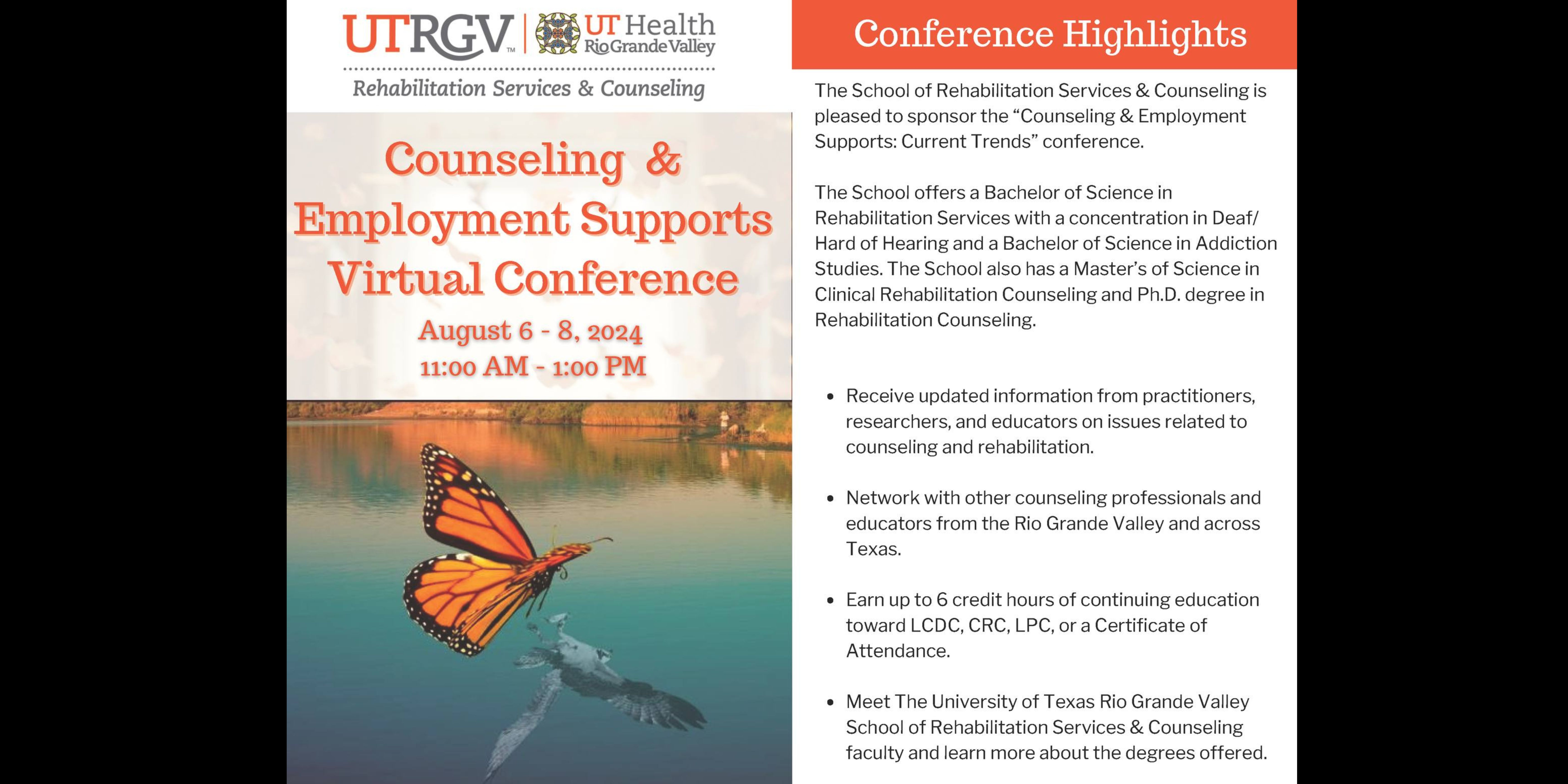 Counseling and Employment Supports Virtual Conference