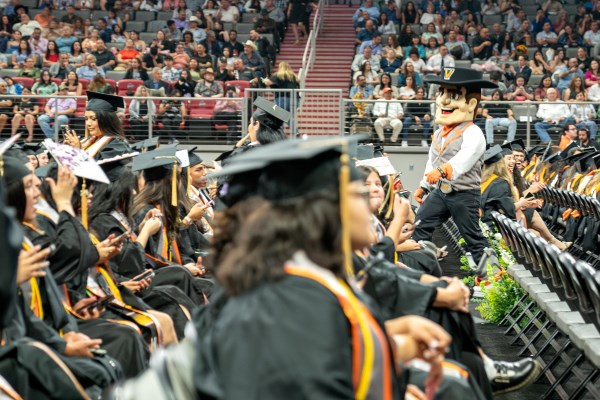 UTRGV Spring Commencement continued for the second day in Edinburg with ceremonies at 8:30 a.m., 12:30 p.m. and 4 p.m. on Saturday, May 11, 2024. More than 4,000 UTRGV students earned their diplomas this weekend during UTRGV’s Spring 2024 Commencement ceremonies. (UTRGV Photo by Paul Chouy)