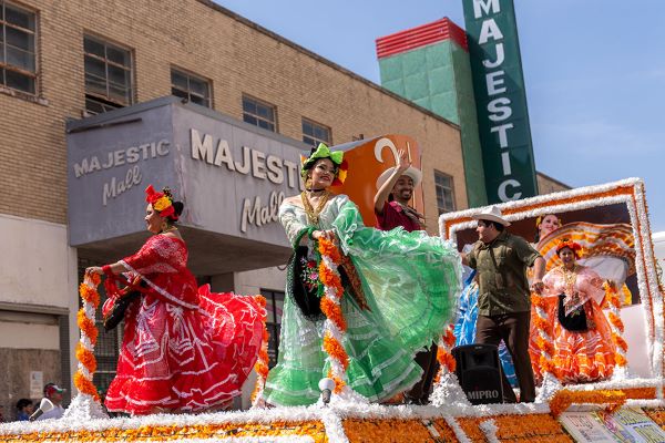 The University of Texas Rio Grande Valley offers campuses in McAllen (2nd best city to live in Texas) and Brownsville (5th), both top picks in U.S. News and World Report's best places to live rankings. Pictured is UTRGV participating in the 2024 Charro Days Grand International Parade in Brownsville. (UTRGV Photo by David Pike)