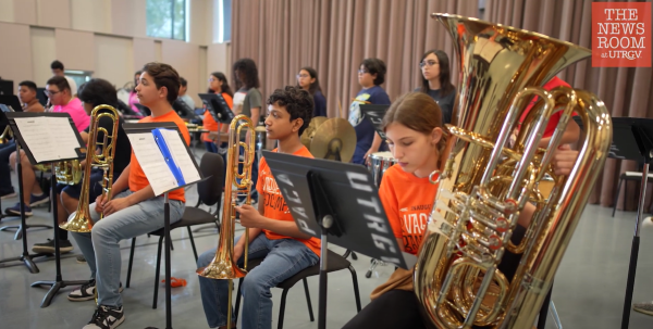 UTRGV just one year ago introduced the Valley community to the very first UTRGV Marching Band. Now, in another first for the university, the UTRGV College of Fine Arts this summer hosted the very first Vaquero Band Camp.